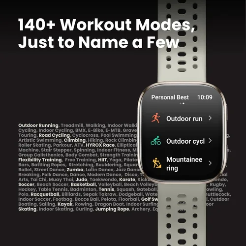 Vista 7 de Amazfit Bip 6 - Reloj inteligente de 46mm, batería de 14 días, pantalla AMOLED de 1.97 pulgadas, GPS y mapas gratuitos, AI, llamada y mensaje