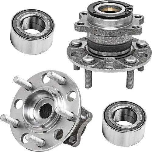 Vista 259 de Detroit Axle - Kit de cubos de rodamiento de rueda delantera de 6 piezas para Dodge Dart 2013-2016, Chrysler 200 2015-2017, 2 cojinetes de rueda