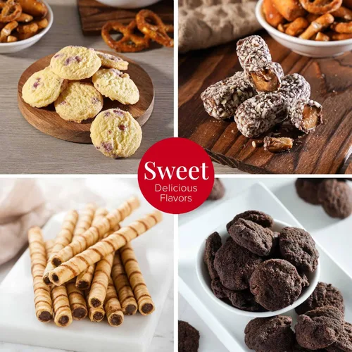 Vista 2 de Broadway Basketeers Cesta de regalo gourmet con chocolates y aperitivos, para todas las ocasiones