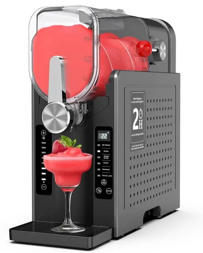 Máquina de granizado para el hogar, no necesita hielo, con limpieza automática, reserva de un solo toque y 6 programas preestablecidos para bebidas