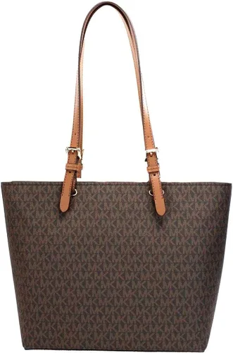 Vista 3 de Michael Kors Jet Sest Travel - Bolsa de viaje mediana con doble bolsillo, Marrón