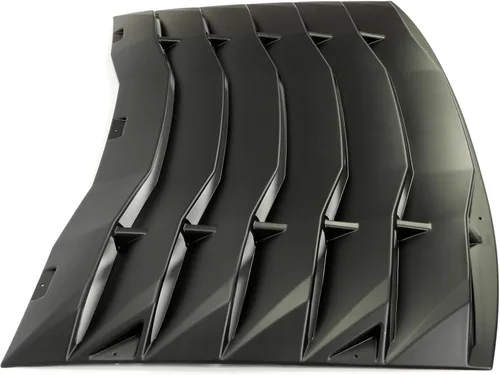 Vista 9 de ECOTRIC Cubierta de rejilla de ventana trasera compatible con Dodge Charger Vent ABS GT Lambo 2011-2023 pintado negro mate
