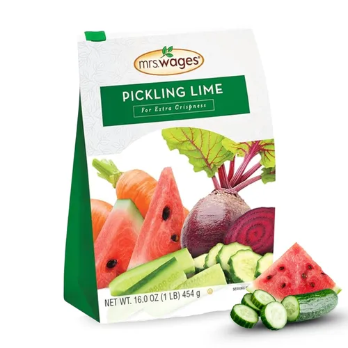 Mrs. Wages Cal para Encurtidos, Fácil de Hacer, Pepinillos Crujientes y Sabrosos, Creaciones Sabrosas, Bolsa Resellable de Larga Duración, Variedad