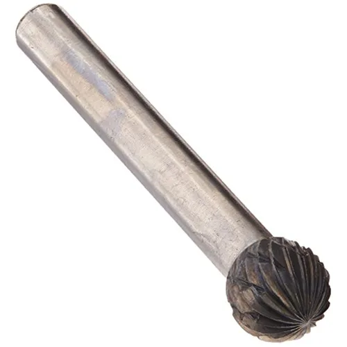 Vista 65 de Drill America SA-1 Rebaba de carburo/lima giratoria cilíndrica de doble corte para amoladora de troquel de 1/4" de diámetro x 5/8" de longitud