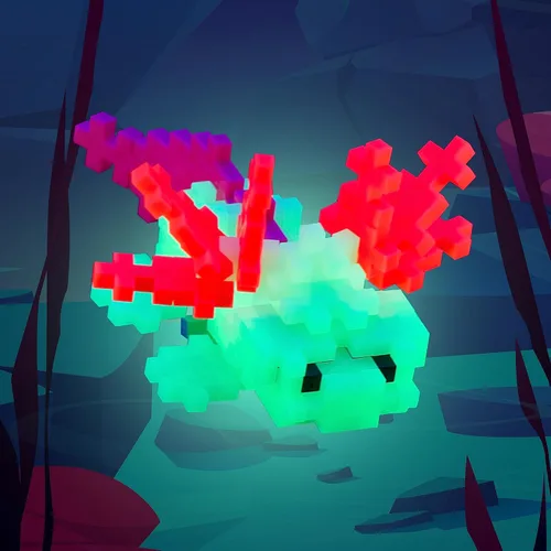 Vista 3 de PLUS PLUS Rompecabezas 3D de Criaturas Marinas Juego de Bloques de Construcción, Figuras de Animales del Océano, Juguetes STEM Divertidos