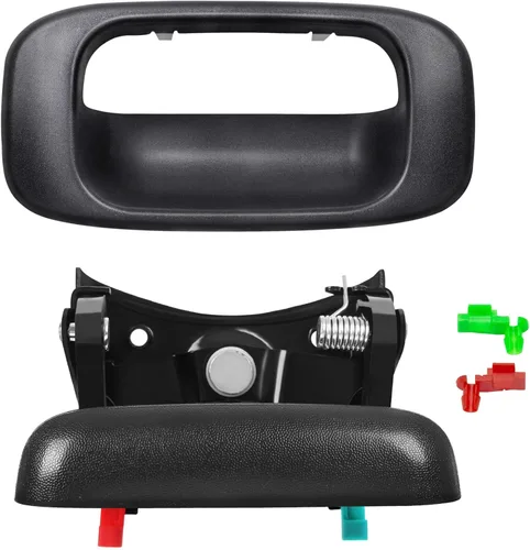Dunhil Manija y bisel de compuerta trasera para Chevy Silverado GMC Sierra 1500 1500HD 2500HD 2500 3500 1999-2007, 15997911 15228539 15228541