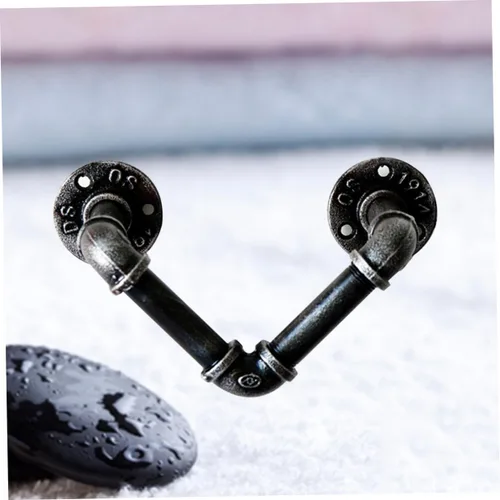 Vista 9 de Estantes colgantes para pared, toallero de hierro, estantes de tubería, decoración montada en la pared, estilo rústico