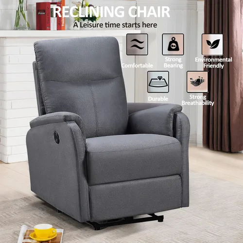 Vista 14 de Holaki Silla reclinable, silla reclinable para sala de estar, sofá reclinable Lazy Boy, silla de lectura, sofá individual, sofá reclinable