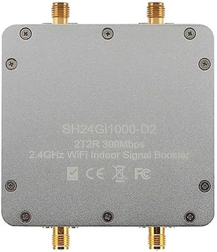 Antena dual WiFi señal Booster 1000mW 2.4 G 2T2R / 300Mbps WiFi amplificador de señal repetidor extensor SH24Gi1000-D2 para routers, cámara IP, UAV,