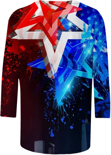 Vista 5 de Camiseta de lino de algodón para mujer, elegante, casual, para verano, a la moda, con estampado de margaritas, ajuste holgado, talla grande, cuello