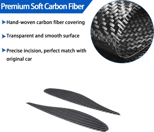 Vista 3 de Cubierta de ventilación de fibra de carbono suave para Toyota Supra GR A90 A91 MK5 2019-2025, cubierta de salida de ventilación lateral de faros