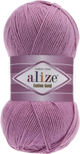 Vista 45 de 55% algodón 45% acrílico Alize Cotton Gold Yarn 1 madeja/bola 3.53 oz 360 yardas (1-crema)