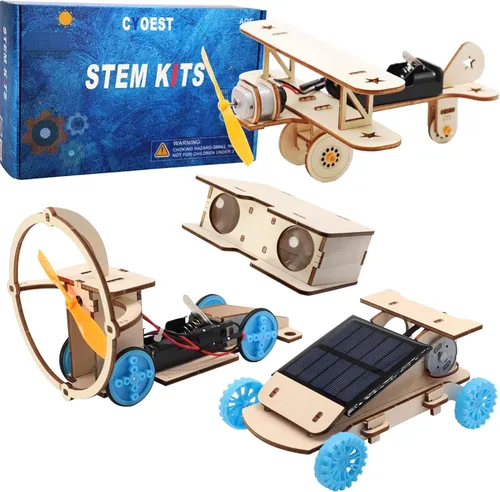 Kits STEM para niños de 8-10-12-14, proyectos científicos para niños de 8 a 12 años, juguetes de construcción de troncos para niños de 8, 9, 10, 12,