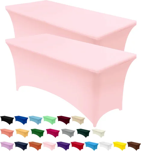 Vista 8 de Utopia Kitchen Mantel rectangular de spándex de 4 pies [1 unidad, negro] 200 GSM elástico, ajustado, lavable y resistente a las arrugas, cubierta