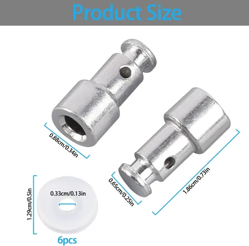 Vista 3 de Sello universal de válvula de flotador para piezas de repuesto de olla a presión con 6 juntas selladoras, paquete de 2 accesorios para olla a