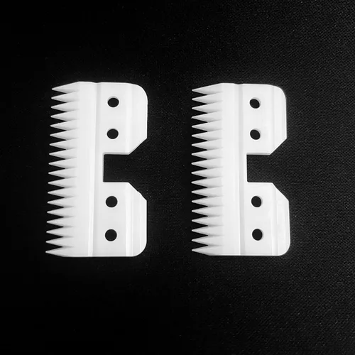 Vista 8 de Cuchilla de cerámica de 18 dientes compatible con cuchillas de repuesto Oster Fast Feed Clippers para la serie de cortadores de aseo A5, apto