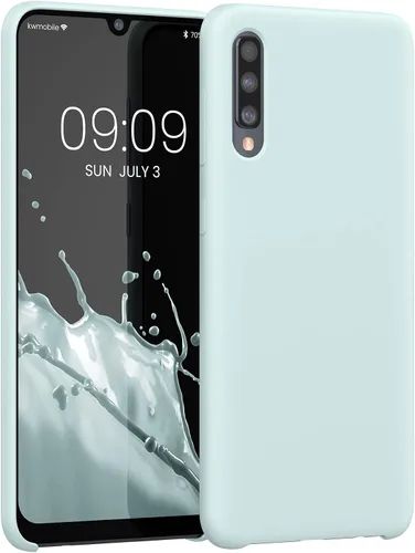 Vista 197 de kwmobile Funda compatible con Samsung Galaxy A32 5G - Funda de silicona TPU con acabado suave - Violeta burdeos 2-Burdeos Violeta