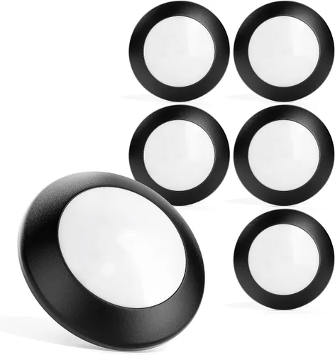 Vista 7 de LUNABODE - Luces de techo LED regulables de 4/6 pulgadas, paquete de 6, 16.5 W/2700 K, elegante lámpara de techo para pasillo, cocina, comedor