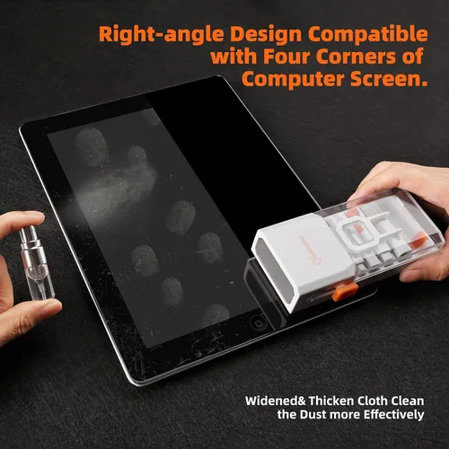 Vista 9 de Kit de limpieza de teclado para laptop, kit de limpieza de teclado todo en uno, herramienta de limpieza de laptop para MacBook iPad iPhone