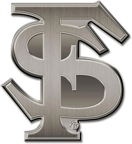 Vista 70 de Rico Industries Emblema de automóvil de níquel antiguo estándar de la NCAA para coche/camión/SUV