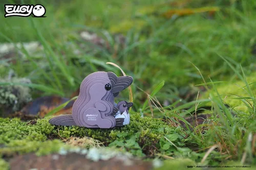 Vista 2 de EUGY Rompecabezas de papel 3D ecológico de ornitorrinco 048 [nuevo sello]