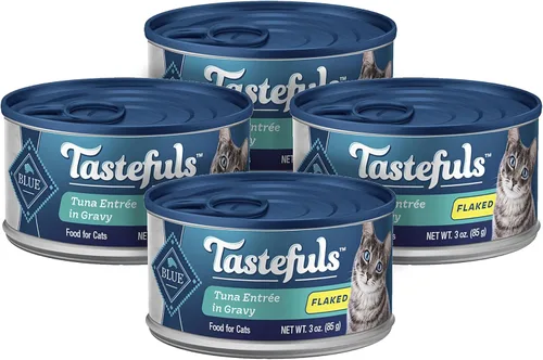 Vista 30 de Blue Buffalo Tastefuls - Latas de comida húmeda natural para gatos, estilo desmenuzado, entrada de pollo en salsa, latas de 3 oz (paquete de 4)