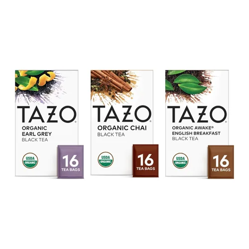 Vista 8 de TAZO Bolsas de té Earl Grey orgánico, té negro con cafeína, 16 bolsas de té en total