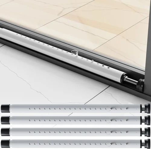 Vista 12 de Barra de Seguridad para Puerta Corrediza, Barra de Seguridad Interior para Ventana, Barra de Seguridad Ajustable de 17-50 Pulgadas