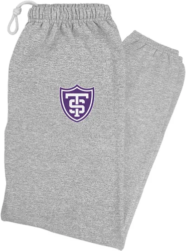 Vista 279 de LOGOVISION Pantalones deportivos, jogger para hombre con logotipo primario colegial, colección Heather atlética