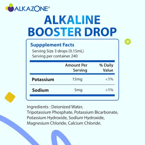 Vista 3 de Alkazone Haz tu propia agua alcalina, transparente, 1.25 onzas líquidas