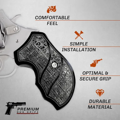 Vista 2 de Empuñaduras Premium Charter Arms — Empuñaduras de Reemplazo Duraderas y Cómodas para Modelos Charter Arms