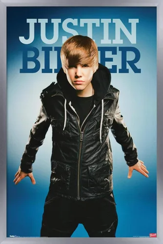 Vista 13 de Trends International Justin Bieber - Fly Wall Poster, 14.725" x 22.375", Barnwood Framed Version