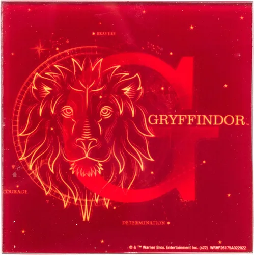 Vista 2 de Silver Buffalo Harry Potter Constellations - Juego de posavasos de cristal de 4 piezas, multicolor (HP26175A)
