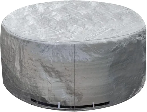 Vista 34 de UCEDER Cubierta redonda para bañera de hidromasaje, impermeable al aire libre (83 x 20 pulgadas), protector de poliéster 600D resistente para bañera