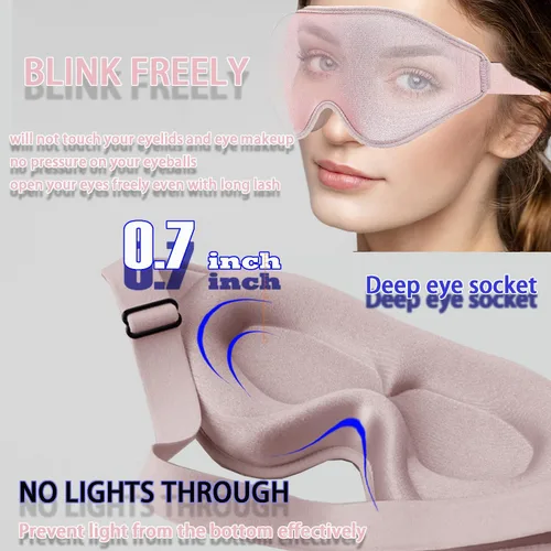 Vista 3 de Máscara de ojos para extensiones de pestañas, máscara de dormir para extensiones de pestañas para mujeres, extensión de pestañas, máscara de dormir