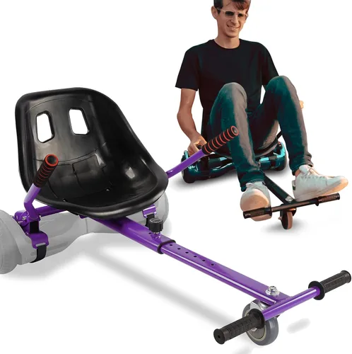 Vista 3 de Accesorio de asiento Hoverboard para scooter de equilibrio automático, kit de conversión de Go Kart con marco ajustable, accesorios para niños
