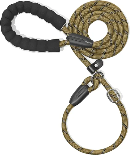 Vista 12 de iYoShop Correa Deslizante Duradera para Perro con Mango Acolchado e Hilos Altamente Reflectantes, Correa de Entrenamiento para Perros Sin Tirones