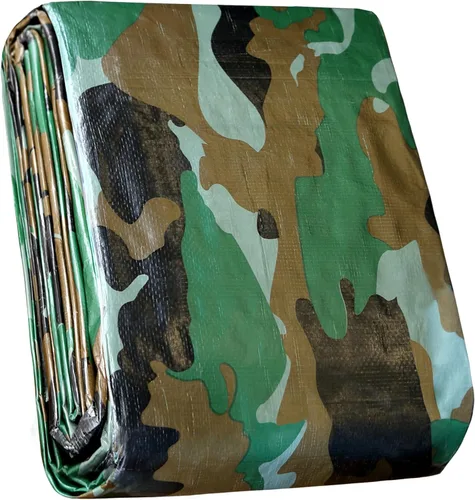 Vista 7 de STARPYNG - Lona azul de 7 mm 6x8 pies - Lona impermeable multifuncional azul - Lona impermeable de polietileno resistente a los rayos UV, a prueba