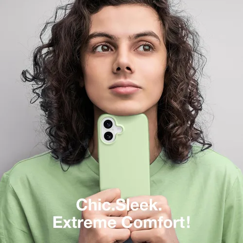 Vista 1371 de GONEZ Funda magnética para iPhone 14, compatible con Magsafe, con protector de pantalla + protector de cámara, forro de microfibra antiarañazos