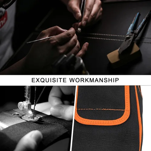 Vista 8 de Para Zebra QLN320 & ZQ620 Estuche de transporte portátil para impresora térmica con correa para el hombro Naranja