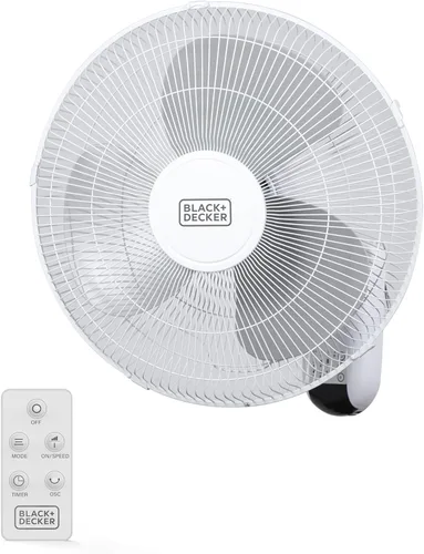 Vista 11 de BLACK+DECKER Ventilador de piso de alta velocidad, ventilador independiente de 15.6 pulgadas de diámetro, 5 aspas de plástico, 3 velocidades, ajuste