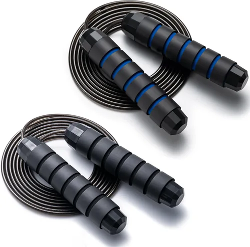 Vista 12 de BOOMIBOO Cuerda de Saltar, Cuerdas de Saltar Ajustables, Cuerda de Saltar Sin Enredos de Velocidad Rápida con Rodamientos de Bolas para Mujeres