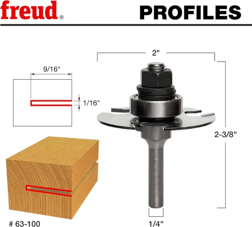 Vista 3 de Set de cortadoras con ranura de 9/16 de profundidad
