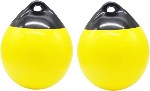 Vista 10 de X-Haibei Par de Defensas de Barco Bola Redonda Boya de Ancla, Bola Amortiguadora de Muelle Protección de Escudo de Vinilo Inflable Boyas de Amarre