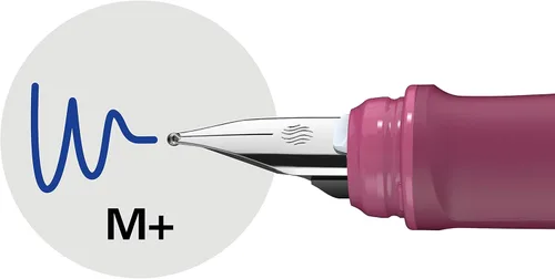 Vista 4 de Schneider Pluma estilográfica Ray (diestro, incl. cartucho de tinta estándar azul real) boysenberry