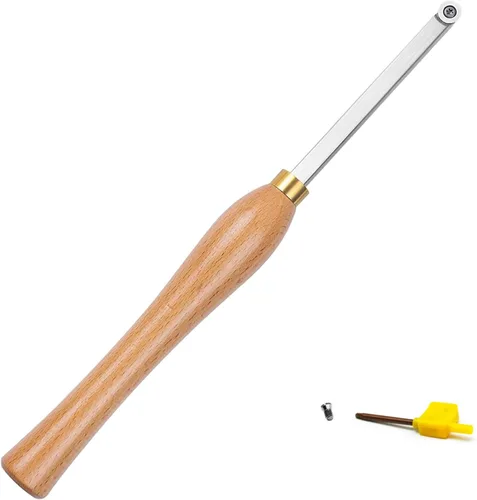 Vista 7 de Herramienta de torneado de madera hueco para cuello de cisne, barra de herramientas de cincel de torno con punta de carburo con cortador