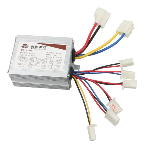 Vista 8 de Controlador de mercado secundario de 48V 1000W para motor eléctrico cepillado, motor de scooter con terminal de conector de batería negra