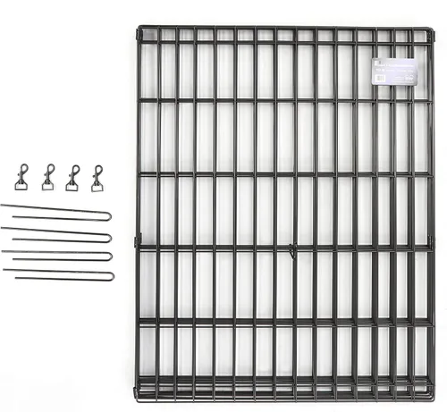 Vista 4 de Hogares para mascotas de Midwest, corral de ejercicio de metal plegable / corral para mascotas, 8 paneles cada uno