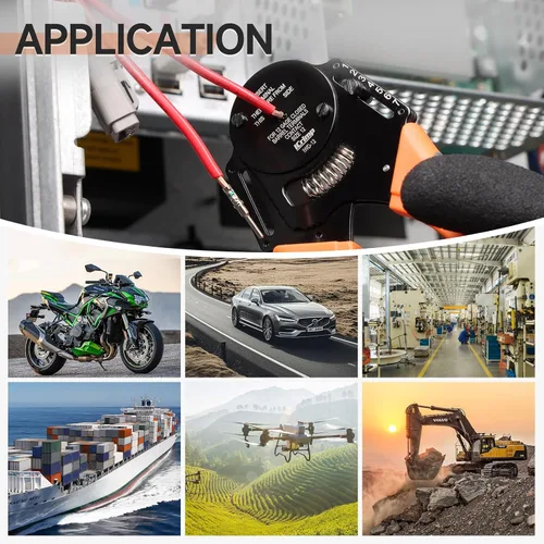 Vista 7 de iCrimp Crimpadora de Barril Cerrado de 4 Vías con Muesca, Tipo de 8 Impresiones para Contactos Sólidos Deutsch calibre 12 (IWD-12)