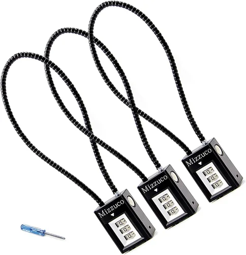 Vista 8 de Bloqueo de gatillo con combinación de 3 dígitos para pistola y bloqueo de cable de pistola compatible con muchas pistolas, rifles, pistolas Bb